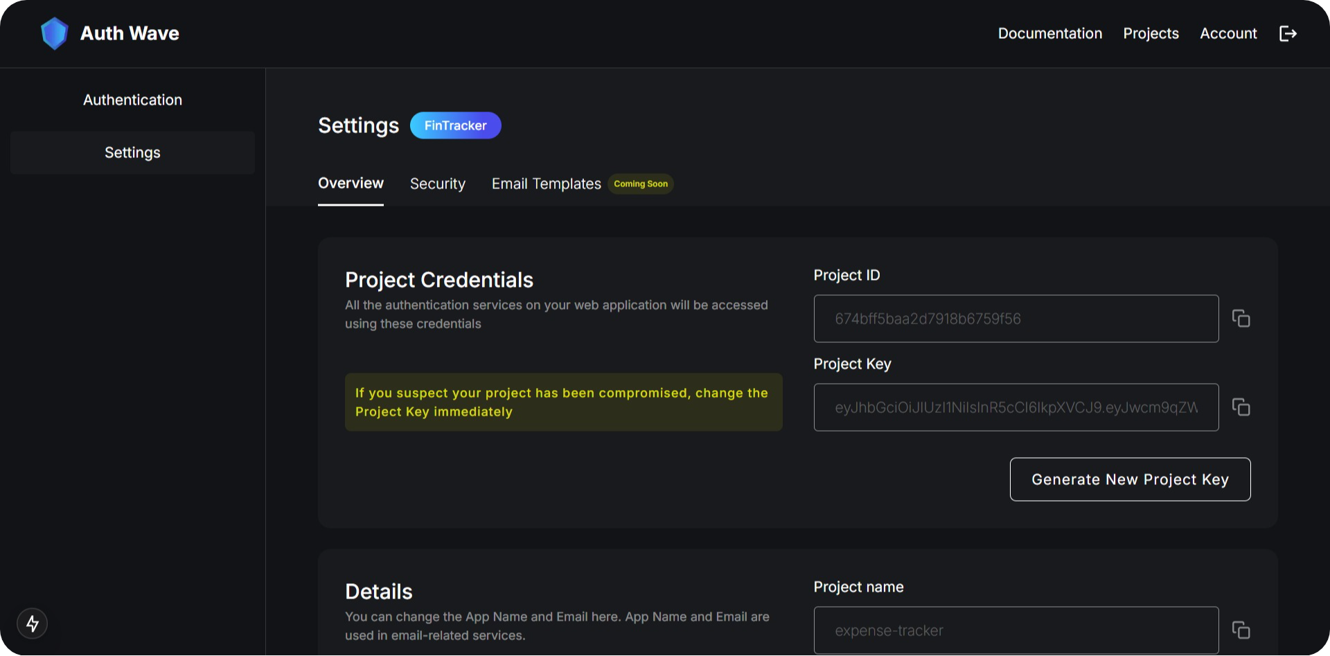 Project Settings Overview